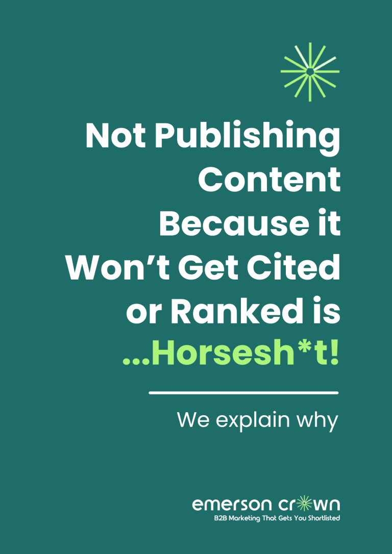 Content that does not rank, b2b content marketing