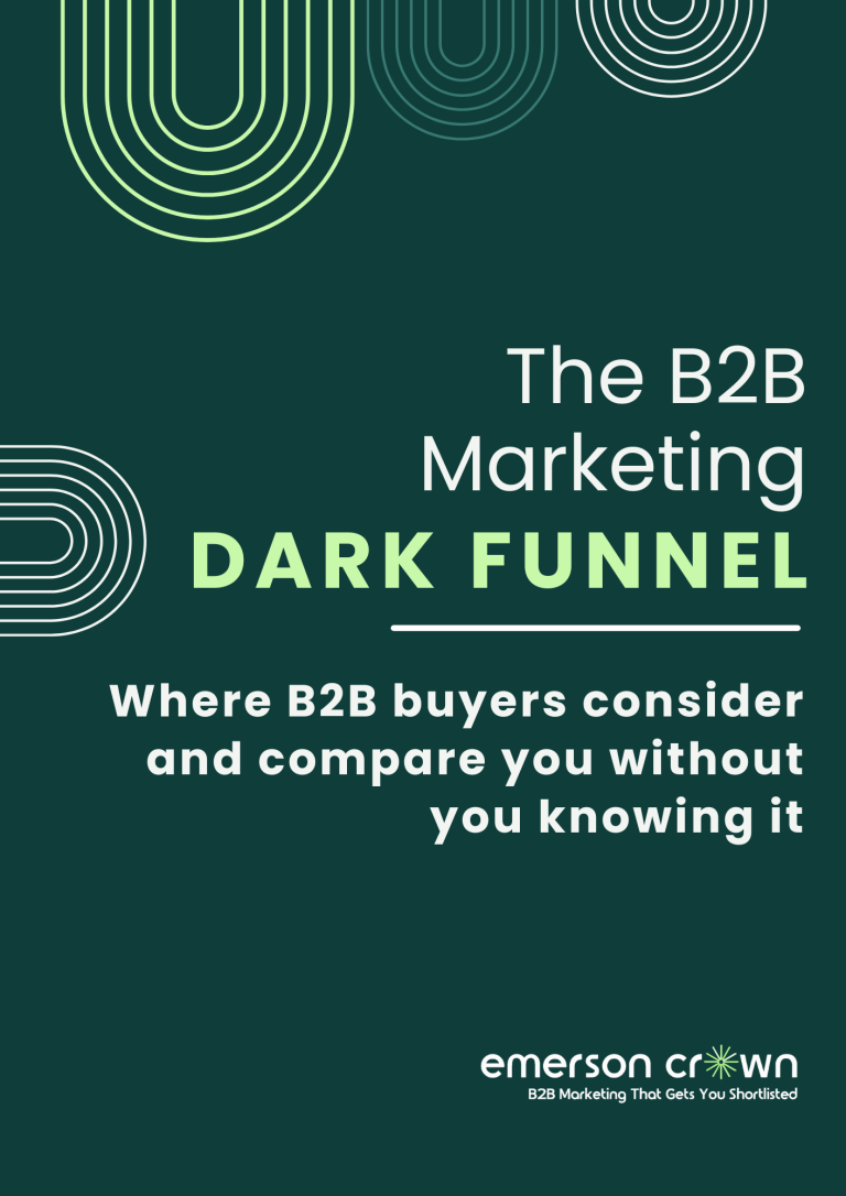 b2b2 dark funnel, b2b marketing, b2b buyer journey, Emerson Crown