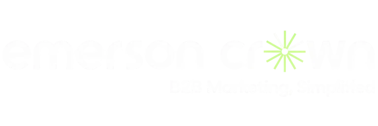 emerson crown, b2b marketing consulting, white logo