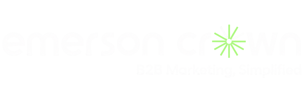 emerson crown, b2b marketing consulting, white logo