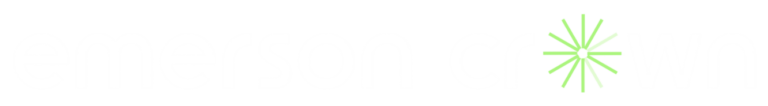 emerson crown white logo, b2b marketing, b2b marketing consulting